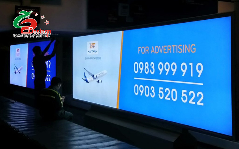 Ví dụ minh họa bảng hiệu có hộp đèn Hiflex