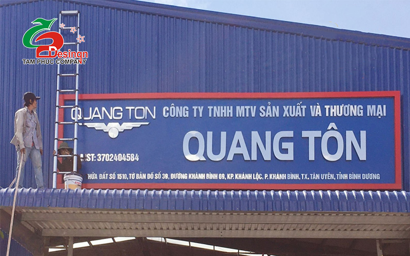 Thiết kế bảng hiệu tôn khác biệt, độc đáo ở Bình Dương