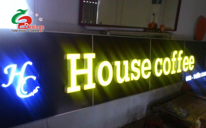Bảng quảng cáo chữ nổi gắn led có tính thẩm mỹ cao, bắt mắt